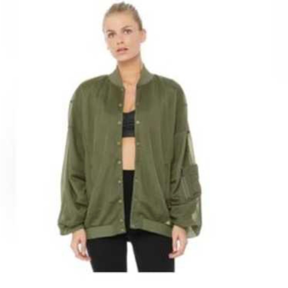 ALO Yoga Field Bomber Jacket Sz Med